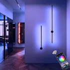 Современные разноцветные светодиодные Угловые лампы RGB, прикроватная лампа для спальни, освещение для дома и клуба