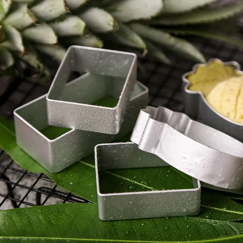 10 шт. квадратный прямоугольник ананас Форма пирог форма для торта печенья резак