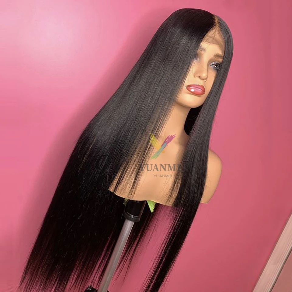 

Cheap Long Lace Frontal Wig Remy Brazilian Straight Lace Front Human Hair Wigs For Women Pre Plucked 4x4 Lace Closure Wig