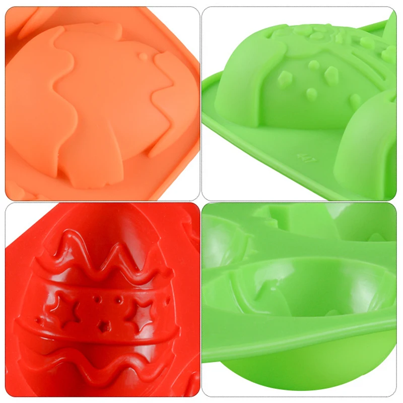 Силиконовая форма в форме пасхального кролика для шоколада выпечки десертов