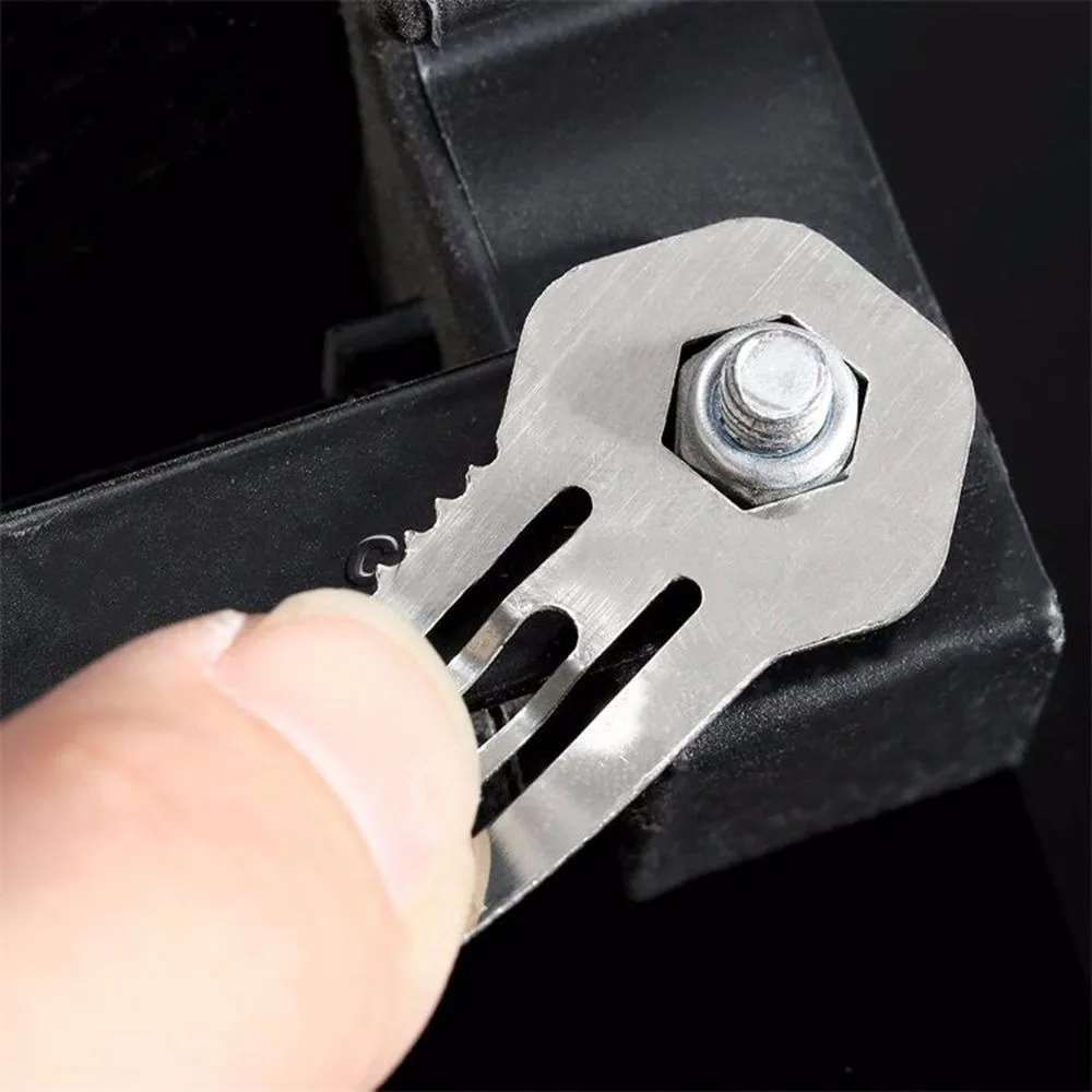 Открытый Мини инструмент Многофункциональный зажим для волос из нержавеющей