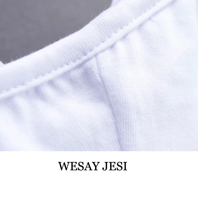 

WESAY JESI 2021 Summer Women's New Sling Irregular Cross Solid Color Cotton Comfortable Slim Sexy Casual Short Crop Top