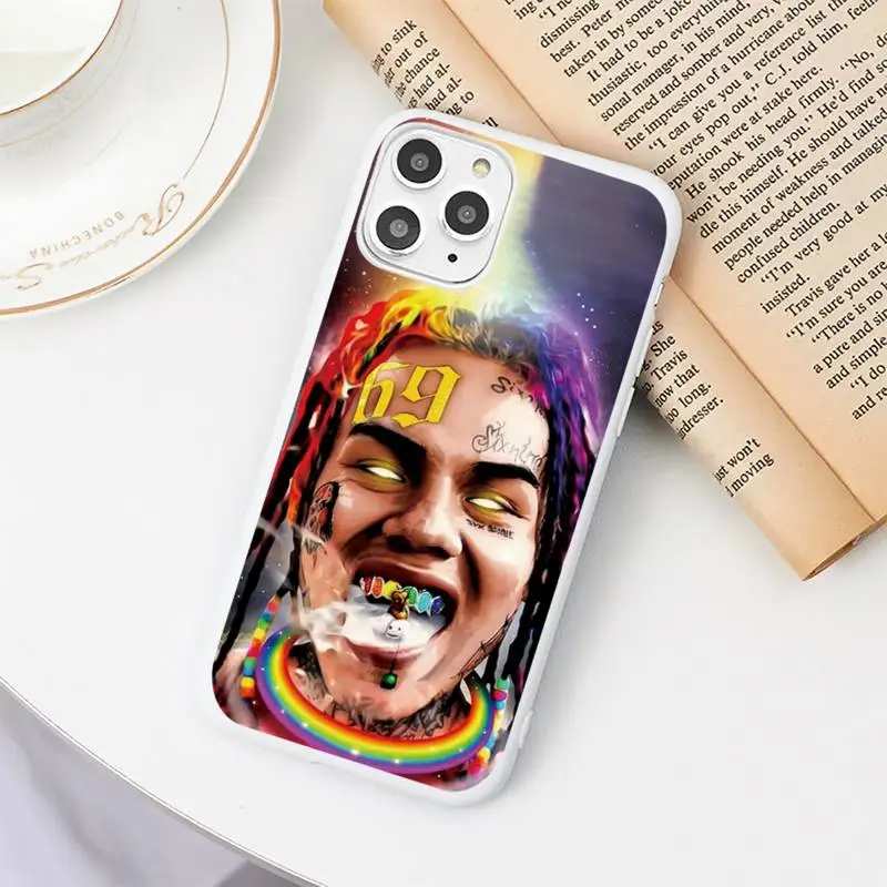 

2020 Fashion 6ix9ine gooba Phone Case Candy Color White for iPhone 11 pro XS MAX 8 7 6 6S Plus X 5S SE 2020 XR
