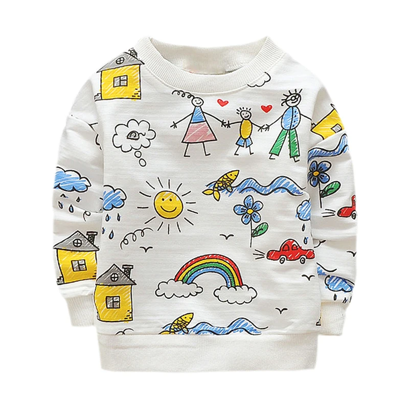 Белая футболка chifuna новинка для мальчиков и девочек топы с длинным рукавом