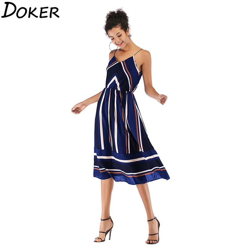 Женское шифоновое платье на бретельках летнее пляжное в стиле бохо с v образным