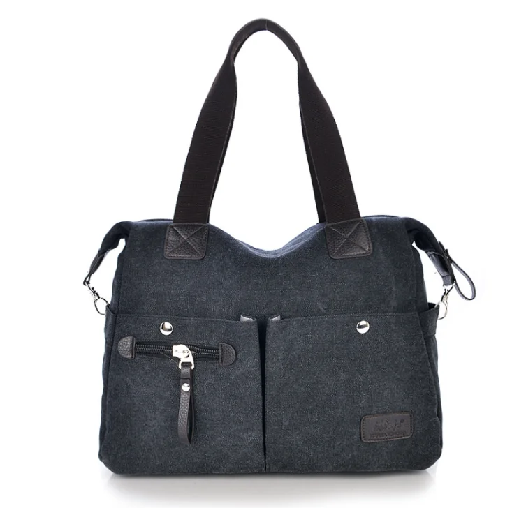 The Korean version of leisure simple literary canvas bag women's bag hand bill of lading shoulder messenger bag man bag