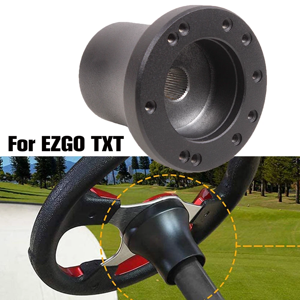 Aluminum Steering Wheel Hub Adapter Fits For EZGO TXT / RXV Golf Carts RS-QR026