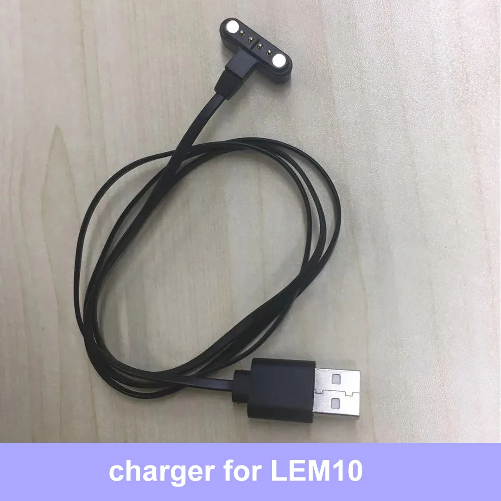 charger LEMFO LEM10 Смарт-часы аксессуары зарядный кабель протектор экрана кожаный ремешок замена экрана для LEM 10 - Цвет: charger