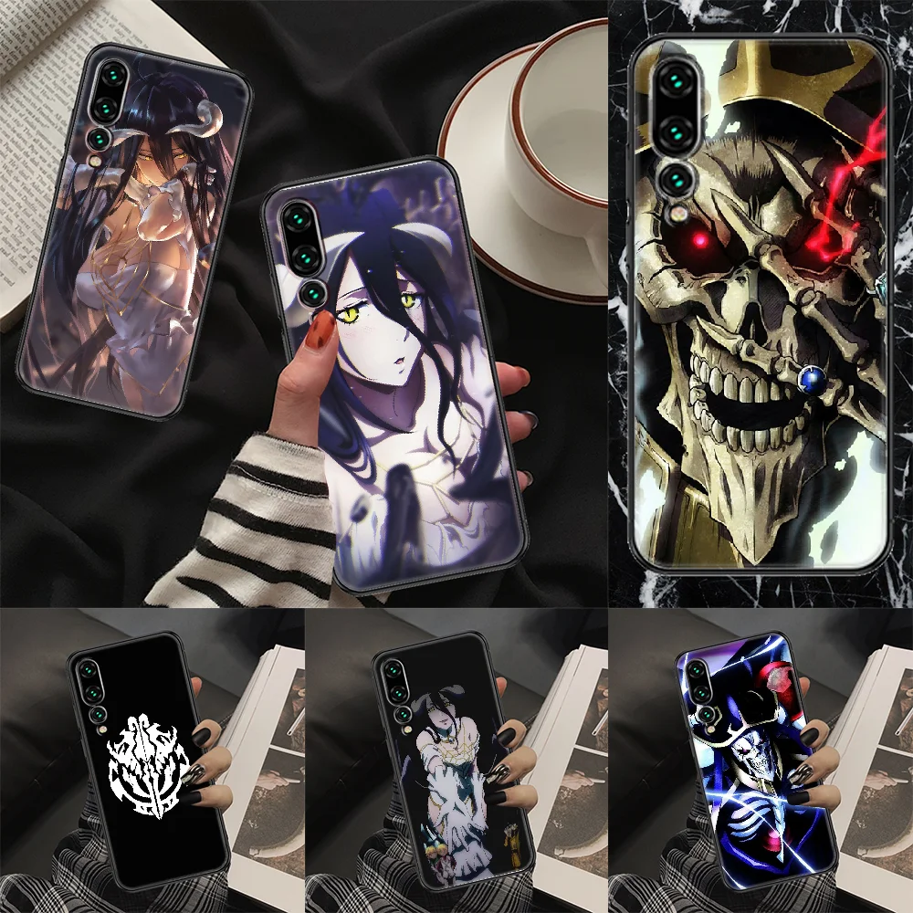 Чехол для телефона с аниме Overlord Huawei P Mate P10 P20 P30 P40 10 20 Smart Z Pro Lite 2019 черный