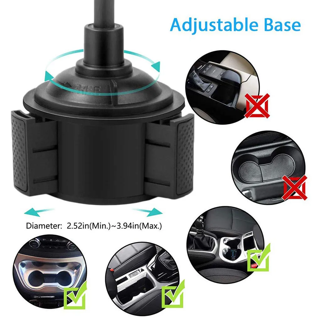 Универсальный автомобильный держатель с регулируемой гусиной шеей для iPhone