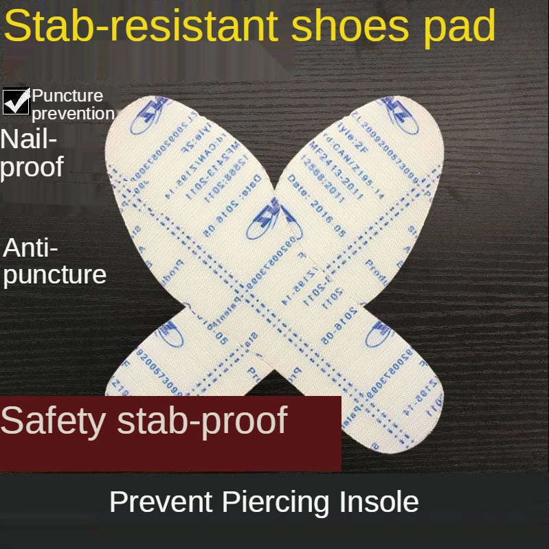 Sting-Proof Kevlar Hard Steel Insoles Construction Site Field Labor Protection Anti-Stroke Feet Anti-Nail Puncture Insoles Pad