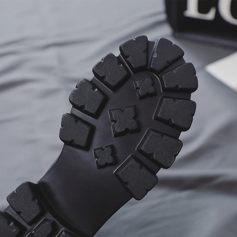 Женские ботильоны в стиле панк JISCZVS черные криперы на толстом каблуке Осенняя