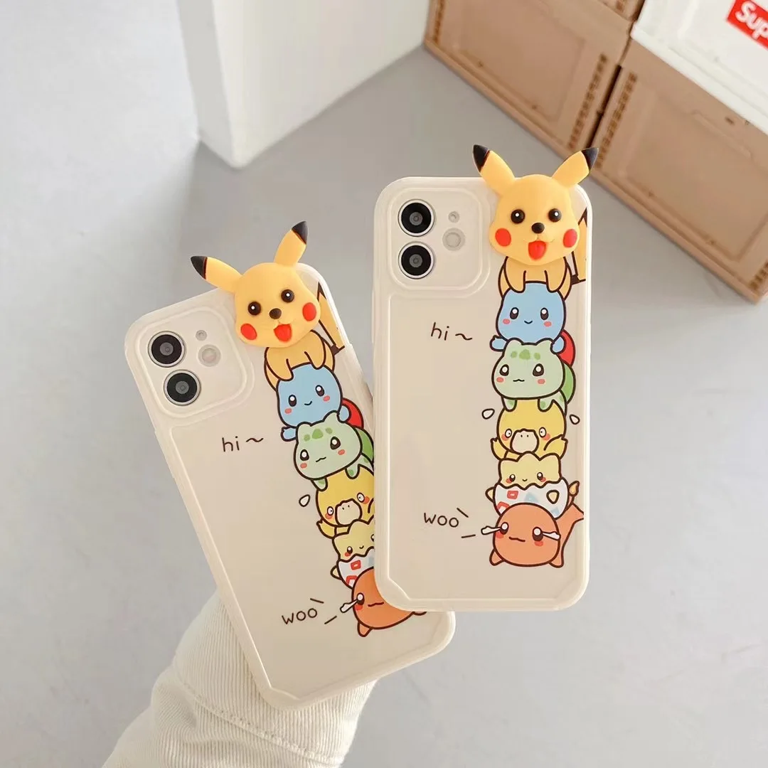 

Cartoon Elf High-Quality TPU+PU Anti-Drop Design, Suitable For IPhone 12 11 Pro MAX XS R 7 8 Plus Lens Protection