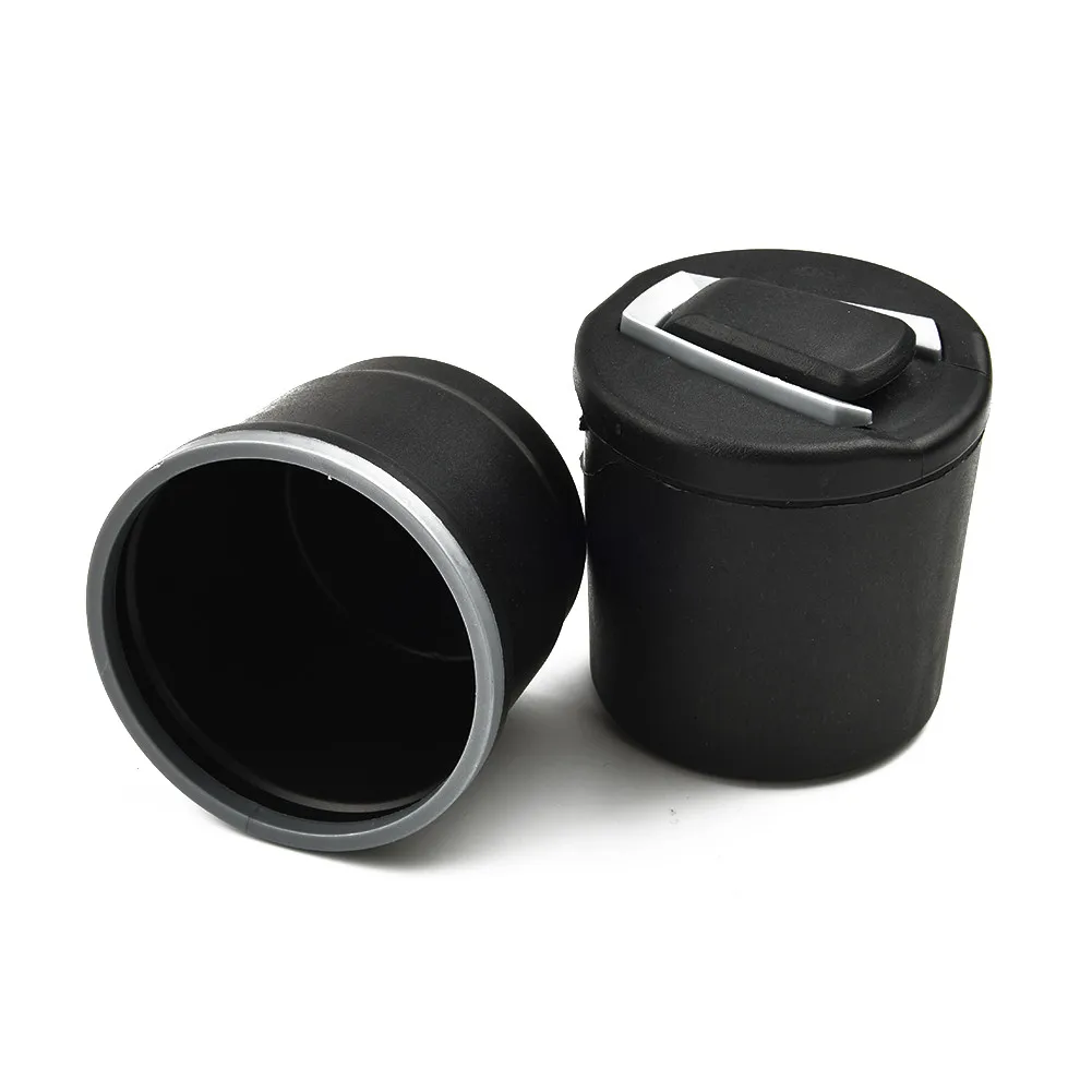

1pc 9*9.5cm Car Ashtray With LED Lamp Multi-functional Ashtray Storage Jar For BMW Black Fashion Auto Parts