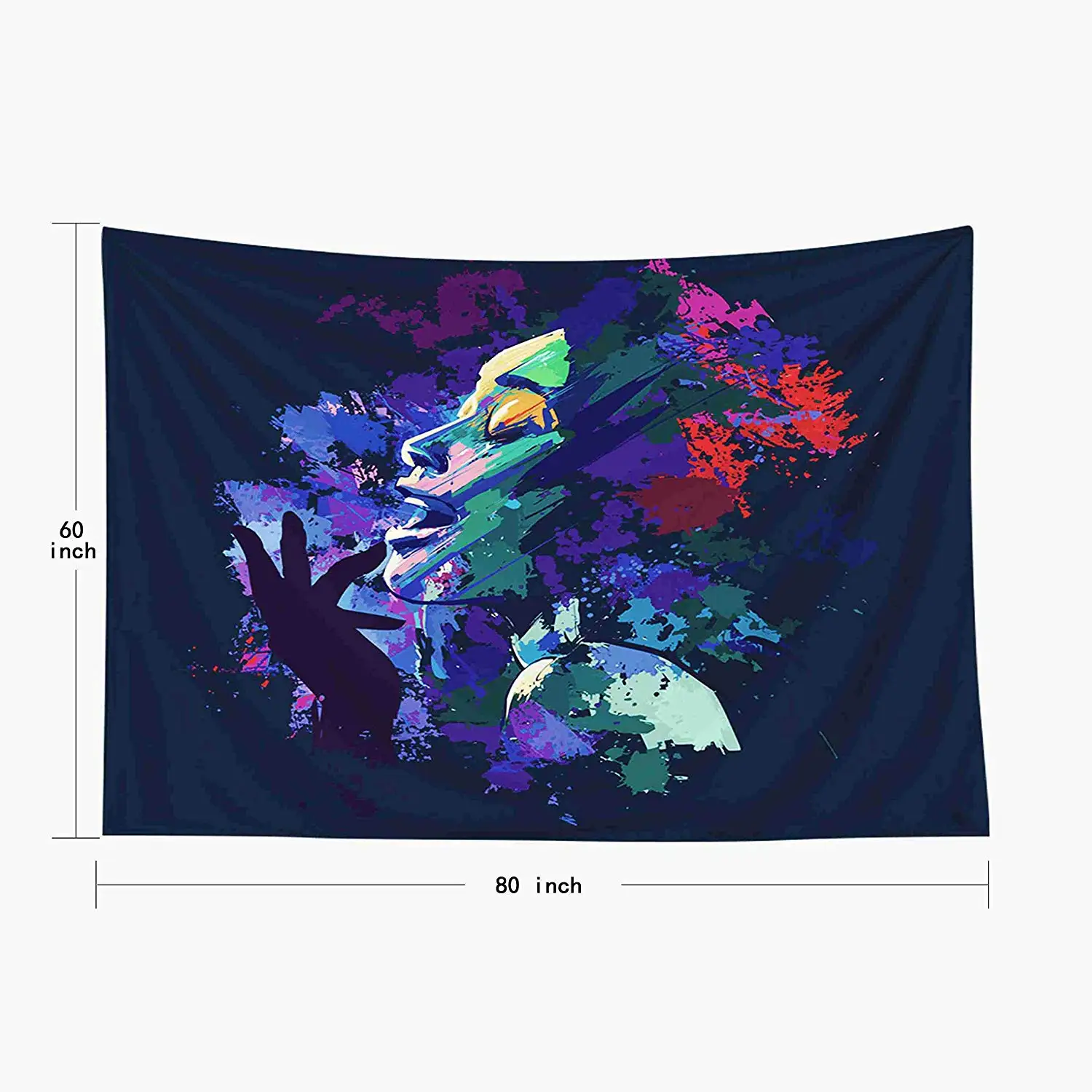 Гобелен для спальни декорация комнаты афро-американский Джаз певец гранж