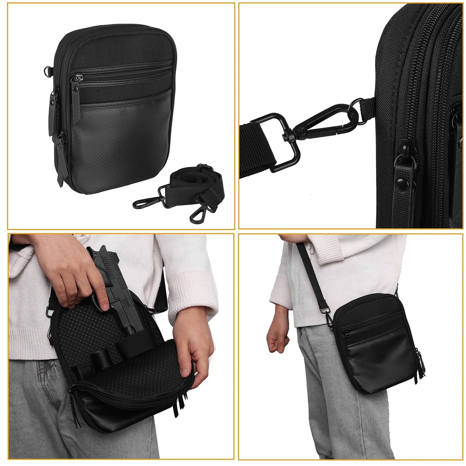 Тактическая сумка с ремешком для пистолета скрытая кобура мягкая защитная