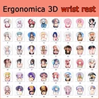 Коврик для мыши, силиконовый, с попой, 3d подставкой для запястья, в стиле аниме