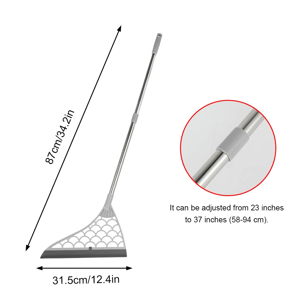 

Magic Wiper Broom Wipe Squeeze Silicone Mop for Wash Floor Clean Tools Windows Scraper Pet Hair Non-Stick Sweeping and Kitchen