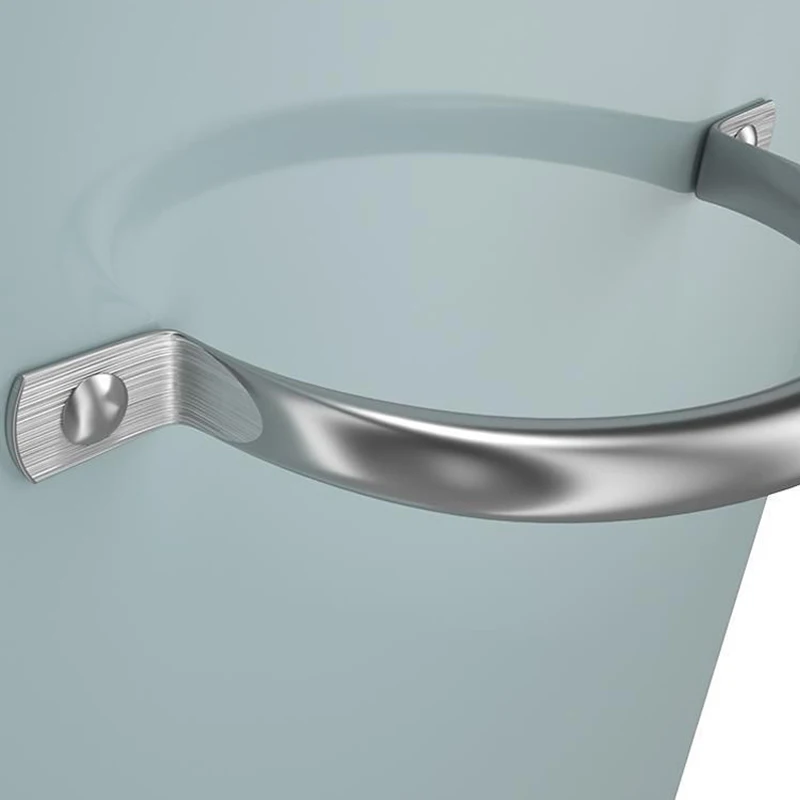 

Beautiful Powder Coating Metal Zinc Laundry Covered Washing Powder Bucket Powder Storage Box Powdered Rice Barrel With Scoop