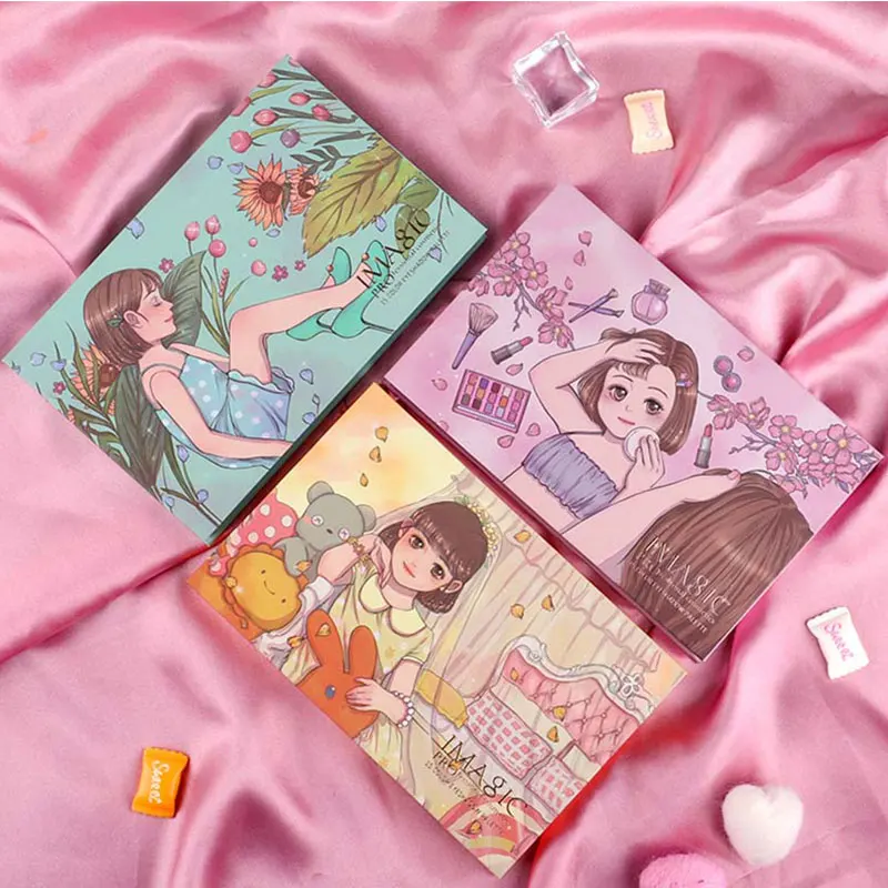 Imagic 15 цветов очаровательные тени для век Палитра матовые мерцающие блестящие Paleta