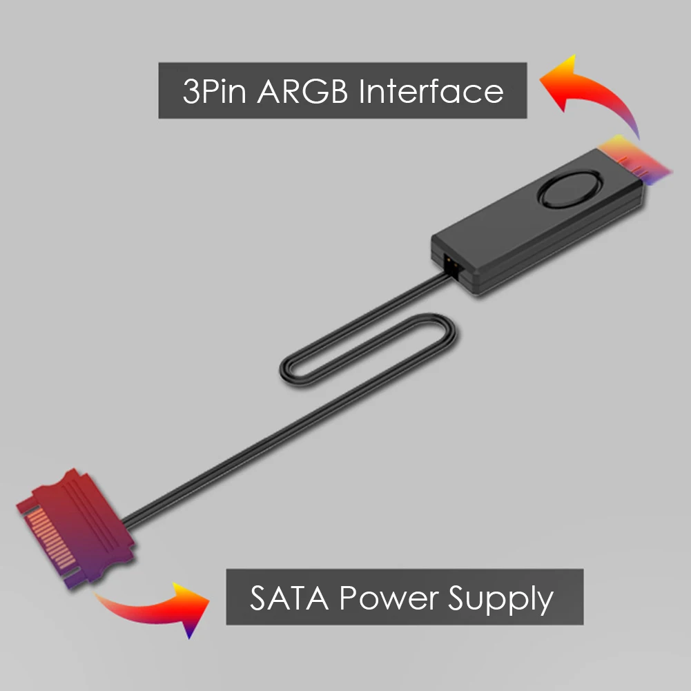 Для настольного компьютера чехол ARGB контроллер 5V 3Pin SATA Pin источник питания