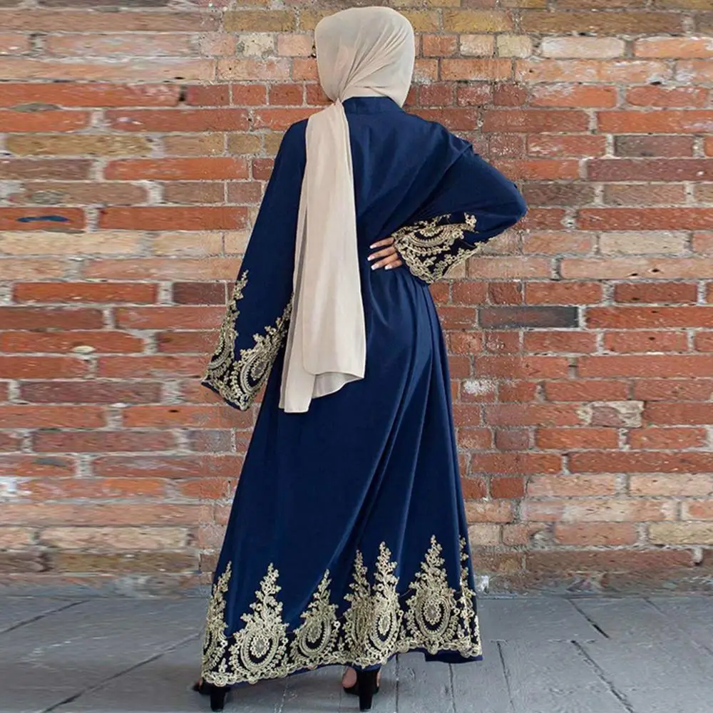 Женское платье Longue модная мусульманская одежда с вышивкой Caftan Дубай Tesettur Tunik