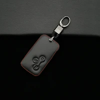 car key case leather protective cover with 3 buttons for renault clio logan megane 2 3 koleos scenery card protect shell