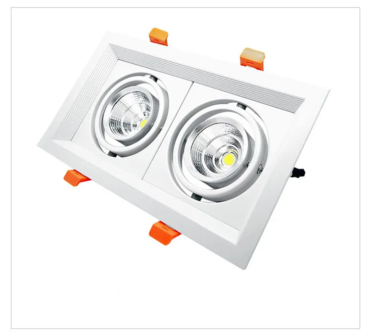 1 шт. сверхъяркий утопленный квадратный светодиодный светильник с регулируемой