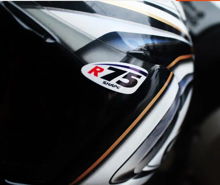 1 пара мотоциклетных шлемов и очков виниловая наклейка R75 Форма E мотоциклетные