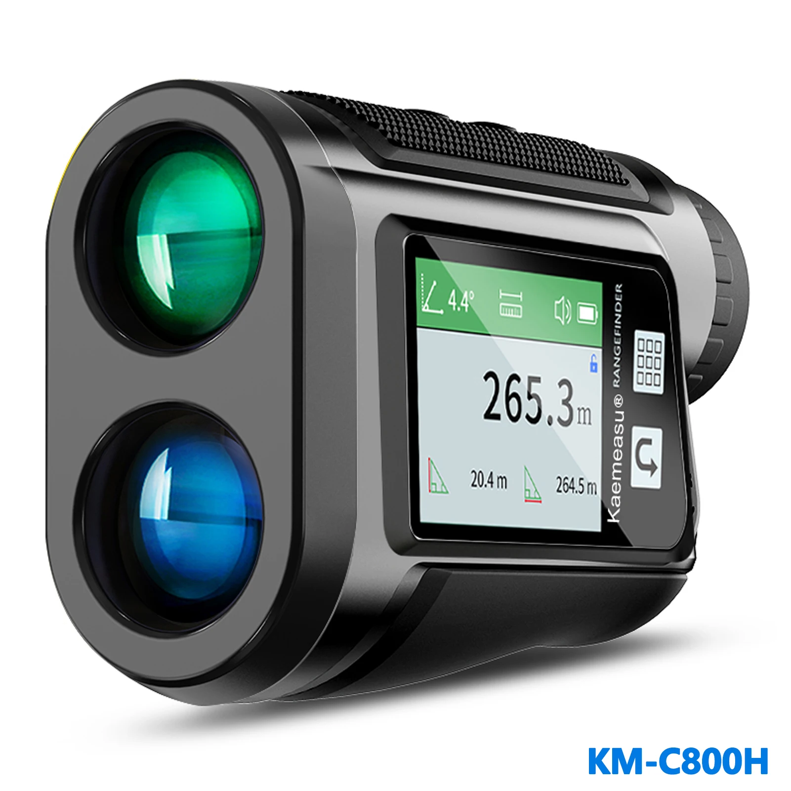 

Multifunction Laser Rangefinder Meter Digital Monocular RangeFinder Angle Speed Height Measuring Tool with LCD Touching Display