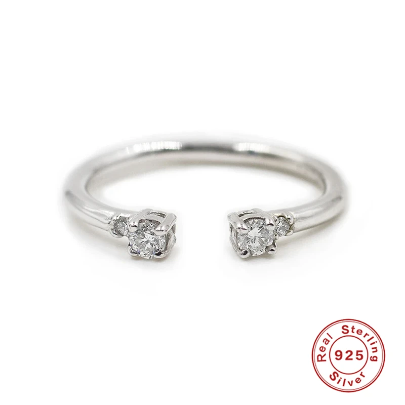 ROXI Модные циркониевые кристаллы открытые бриллианты обручальные кольца 100%