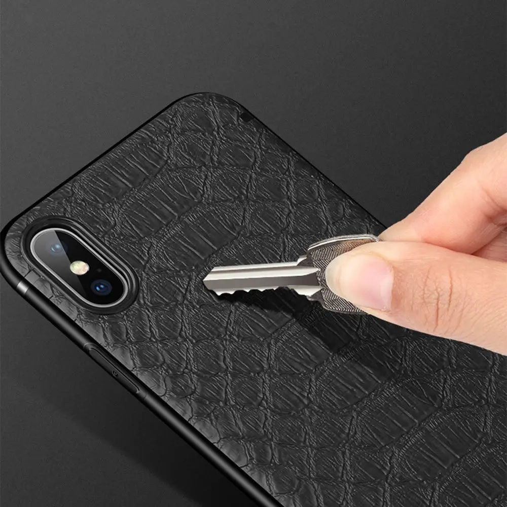 Кожаный чехол KISSCASE с текстурой крокодила для iPhone 11 Pro Max X XR XS Funda 6 6S 7 8 Plus Магнитный