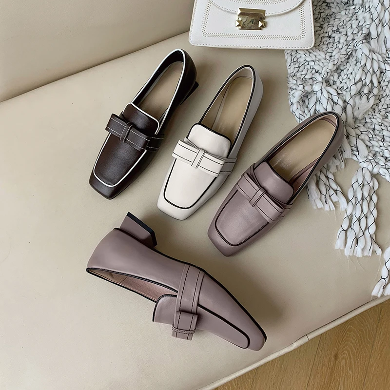 

Butterfly Knot Shoes For Women Genuine Leather low heels shoes 2021 Fashion summer spring flats shoes Woman Wedding Party Shoes