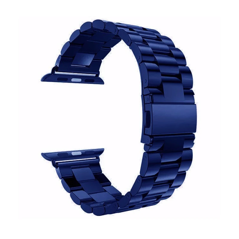 Ремешок из нержавеющей стали для часов iWatch SE 6 5 4 3 2 1 сменный Браслет с бусинами Apple