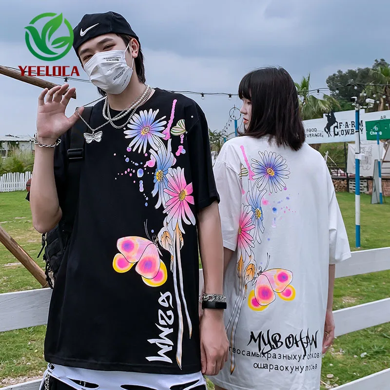 Футболка для пар мужчин и женщин летняя брендовая дизайнерская футболка