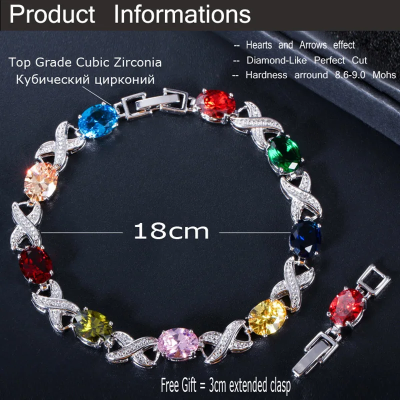 Модный женский круглый браслет Pera с разноцветными белыми искусственными