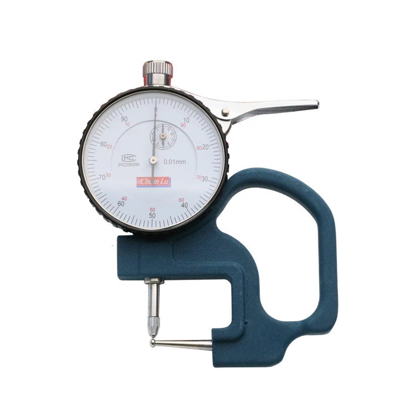

Sichuan Lu pointer type thick gauge needle plate wall thickness gauge thickness gauge pipe wall thickness 0-10 accuracy 0.01
