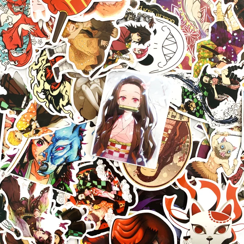 50 шт. водонепроницаемые Стикеры для чемоданов гитар|Костюмы аниме| |