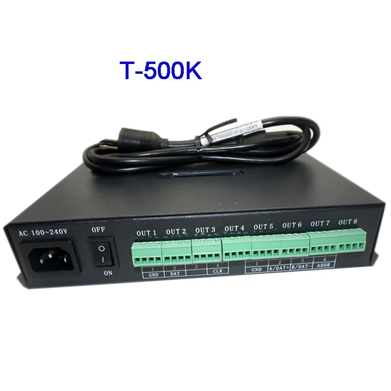 Светодиодный пиксельный контроллер ws2811 ws2801 ws2812b карта SD T500K онлайн полноцветный