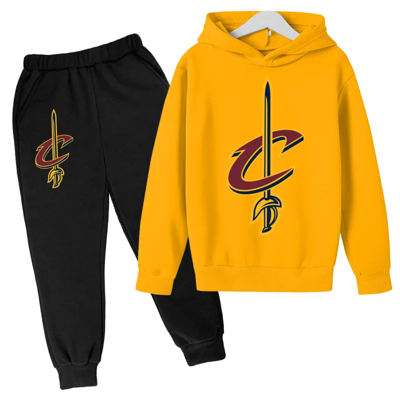 

NEW3-14Age Kids Warm Sweater Sets Cotton Boys Sleepwear Suit Autumn Cartoon Basketball Team Printing Long Sleeve Tops+Pants 2pcs