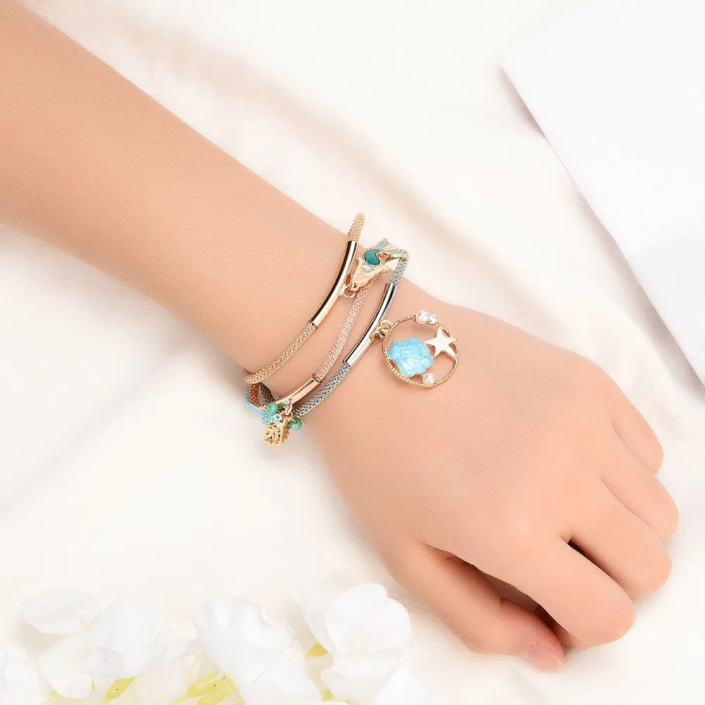 Модный кулон жемчужный браслет многослойный с кисточками женские украшения