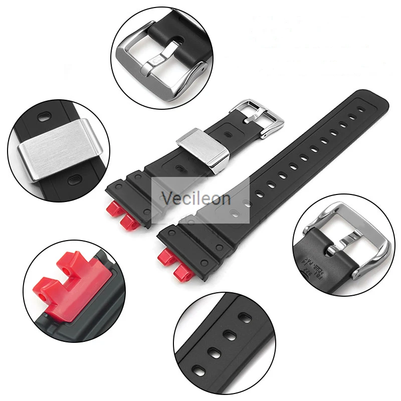 Watchbands and Bezel For GMW-B5000 Watchband Strap With Metal Watch Loops Buckle Factory Made Tools | Наручные часы