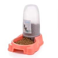 farwix plastic pet automatic feeder dog food bucket large dog drinking water bowl pet food bowl dog accessories
