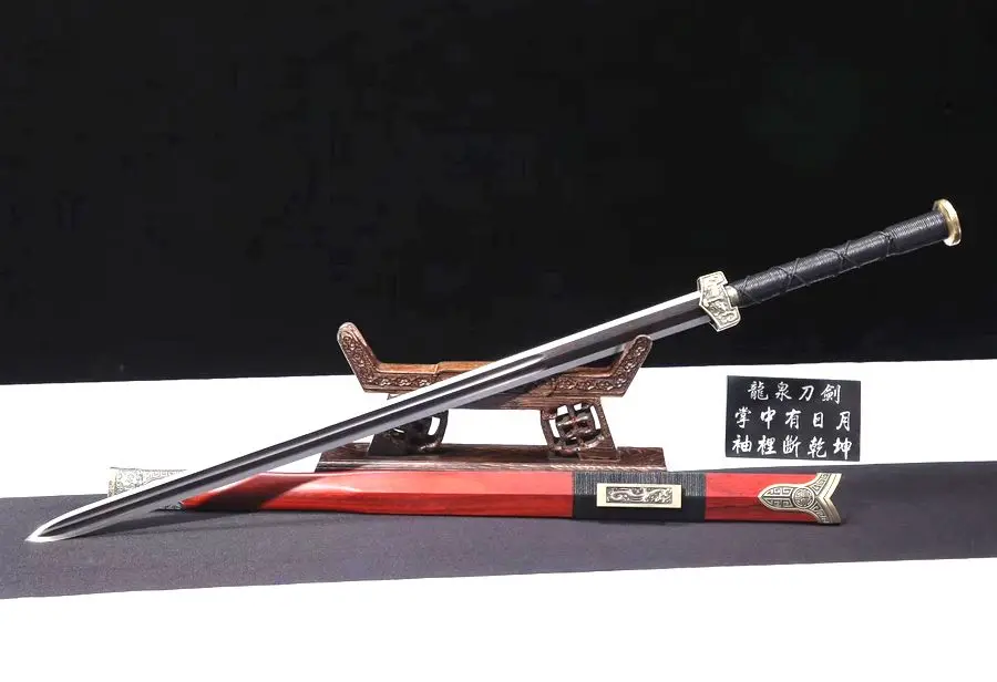 Замечательный меч WUSHU архаический в стиле династии Хань венец 608 стальное лезвие