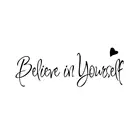 80% горячая Распродажа для маленьких девочек с надписью Believe in Yourself Wall Art Наклейки Стикеры кабинет Спальня домашний декор