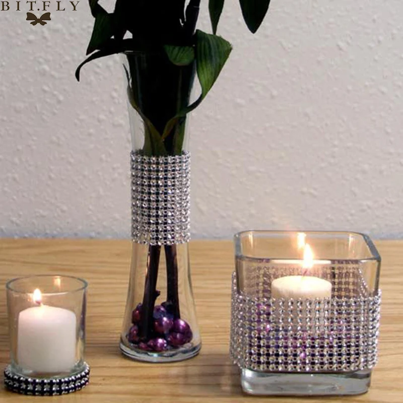 Плетеная лента для Стразы серебристого цвета 1 ярд|decorative decorative|decorative home decordecoration