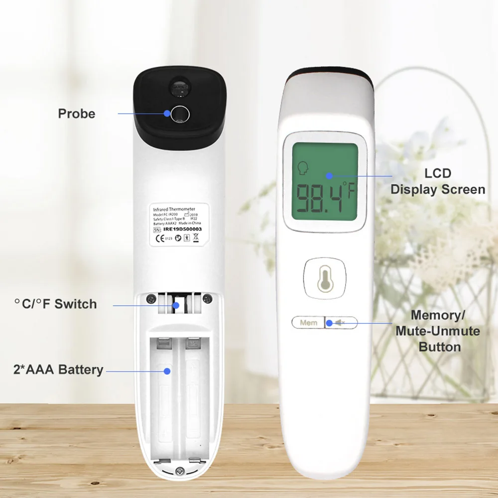 

Forehead Thermometer with Object Function More Accurate Digital Infrared For Baby Adult Family Home Care