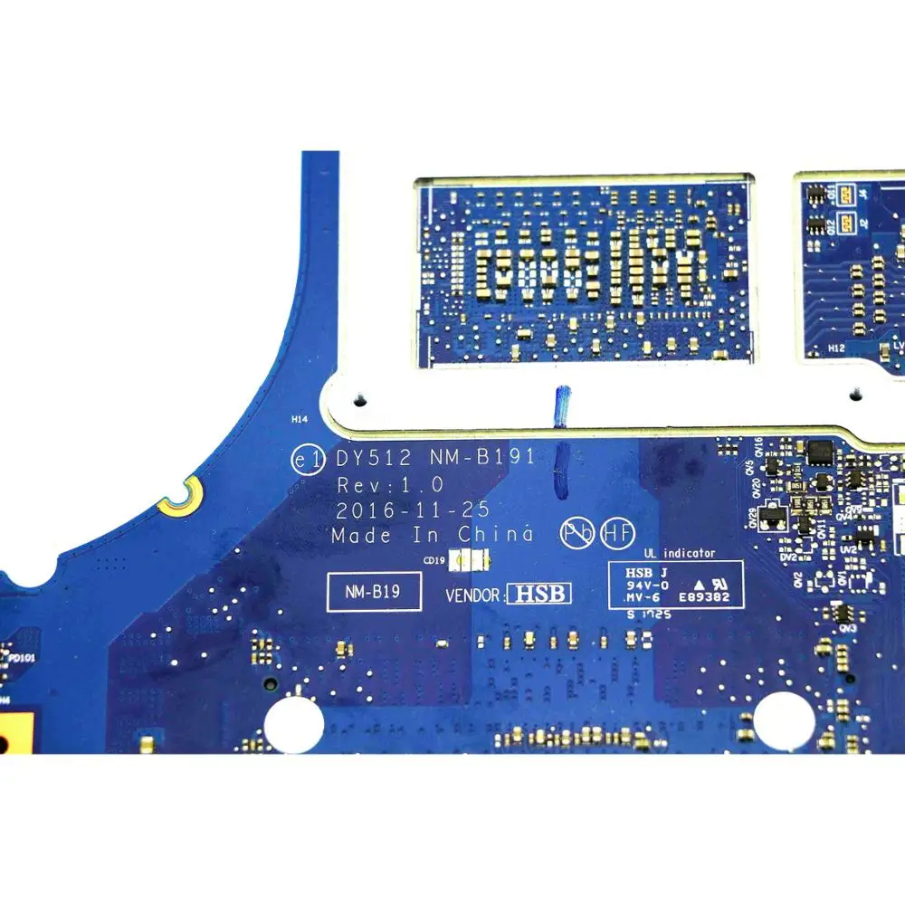 5B20N00280/DY512 NM-B191 Подлинная Рабочая материнская плата с i7-7700HQ 2,8 GHz cpu и GTX 1050Ti 4G GPU для lenovo Legion Y520-15IKBN