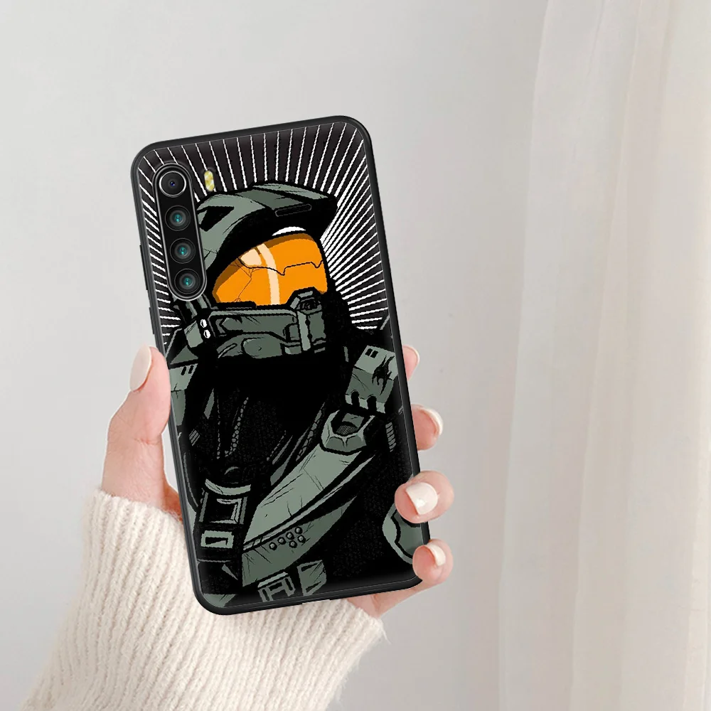 

Halos Game UNSC Phone Case For Xiaomi Redmi Note 7 8 8T 9 9S 4X 7 7A 9A K30 Pro Ultra black Coque Silicone Back Trend Funda 3D