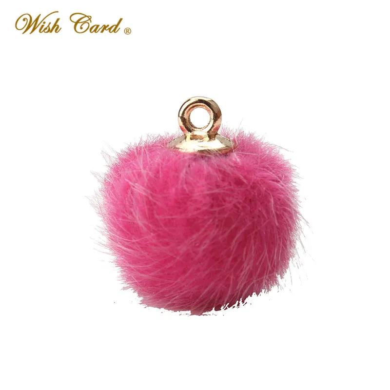 10 шт./лот модные хлопковые Подвески в виде плюшевых шариков серьги подвески